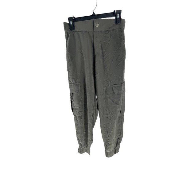 Zara Pants - Zara Amy Green High Rise Cargo Jogger Pants Women's Size Medium